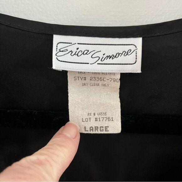 Erica Simone Vintage Floral Tapestry Vest Size Large Gold - Picture 4 of 7